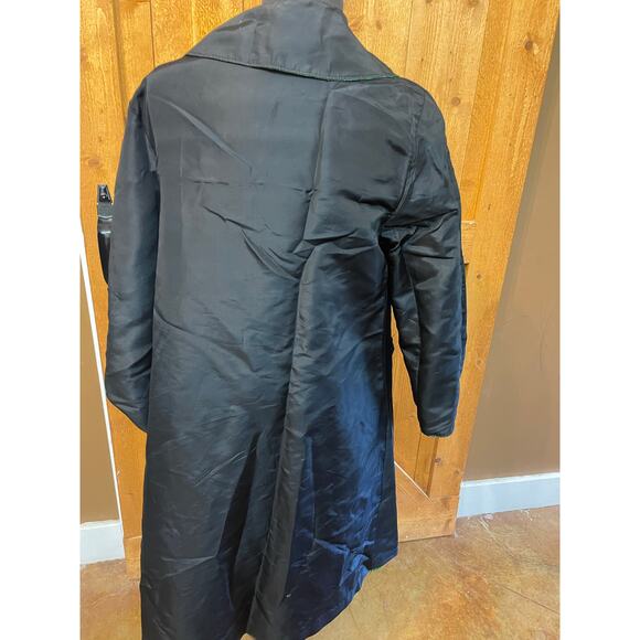 Women's Large Reversible Trapeze Coat Jacket Water Resistance Lightweight - Picture 6 of 7